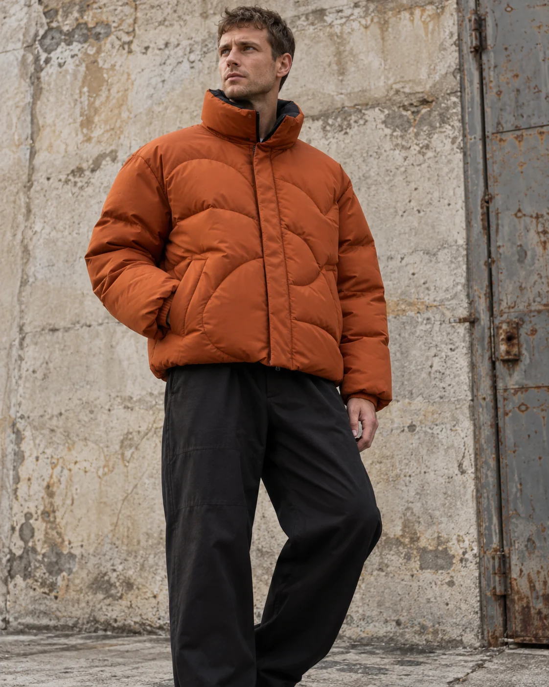 Boxy Puffer Jacket — AI-generated custom streetwear concept