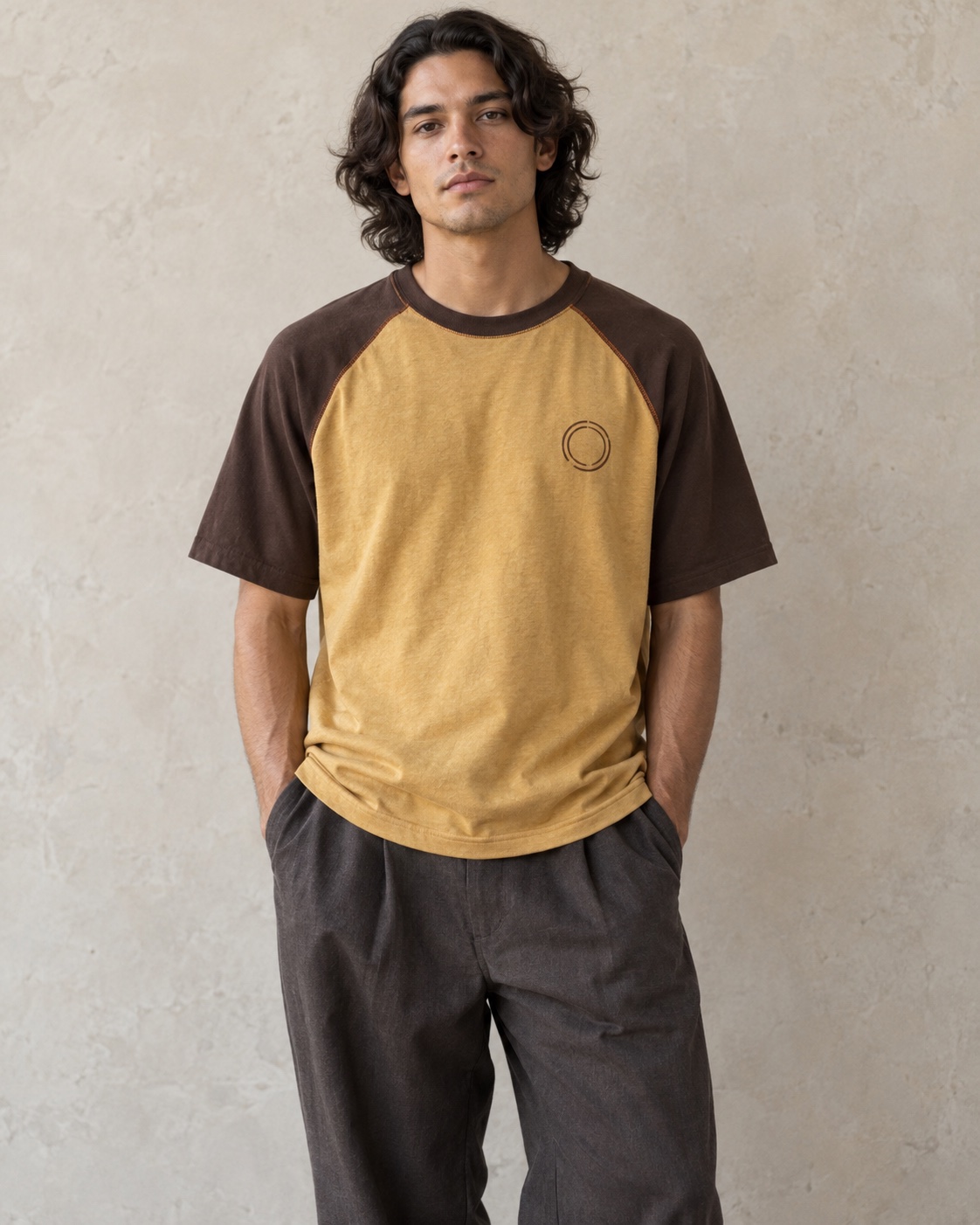 Contrast Raglan T-Shirt — original AI-generated design concept