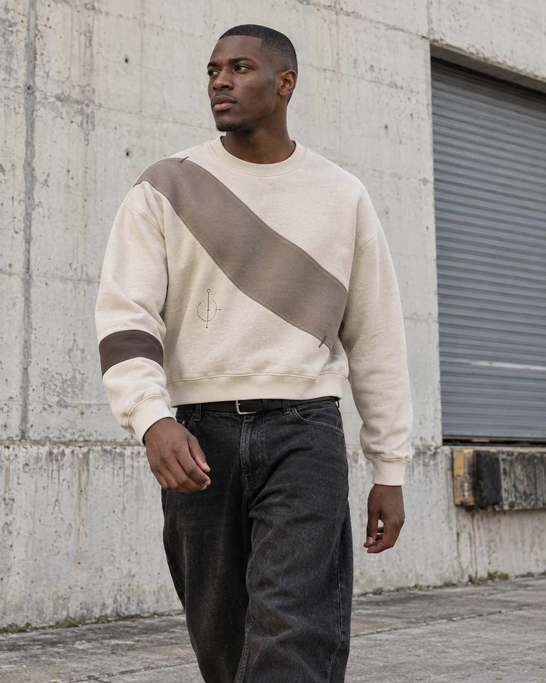 Heavyweight Crewneck Sweatshirt — AI-generated custom streetwear concept