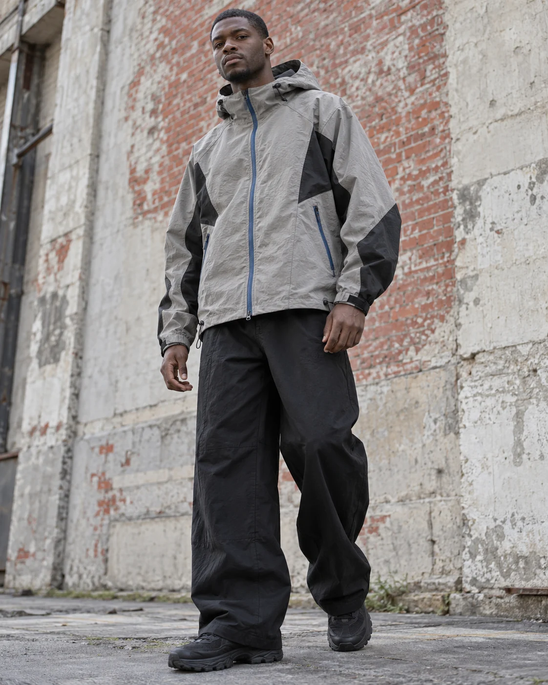 Hooded Shell Jacket — AI-generated custom streetwear concept