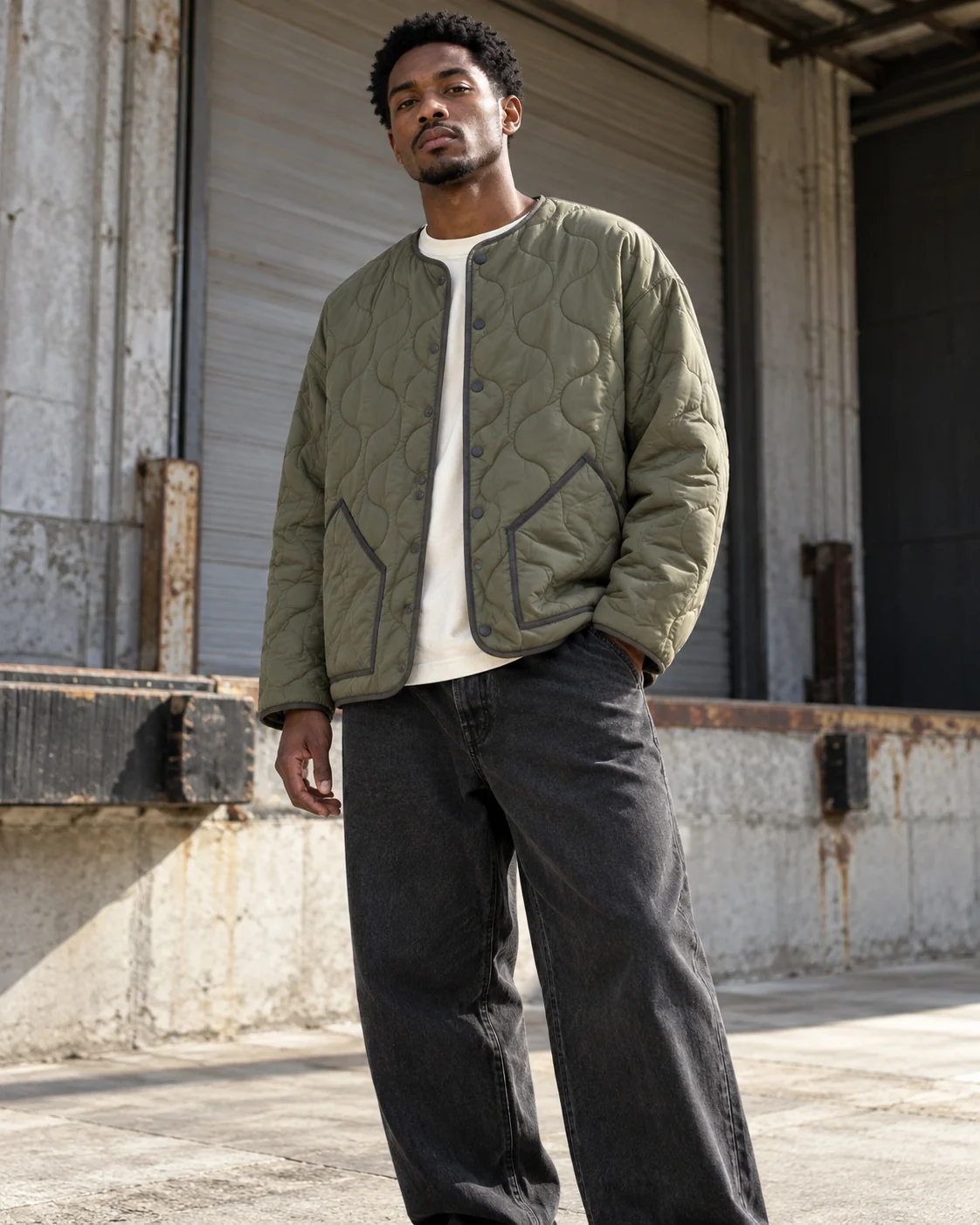 Quilted Liner Jacket — AI-generated custom streetwear concept