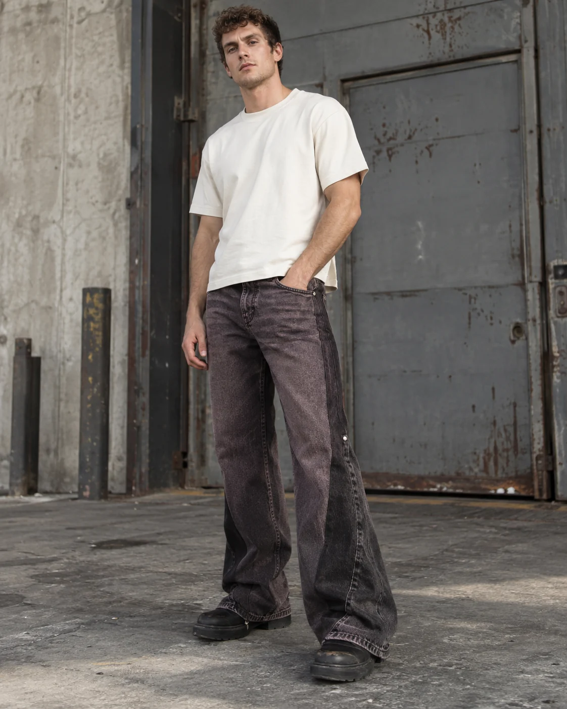 Relaxed Flared Jeans — AI-generated custom streetwear concept