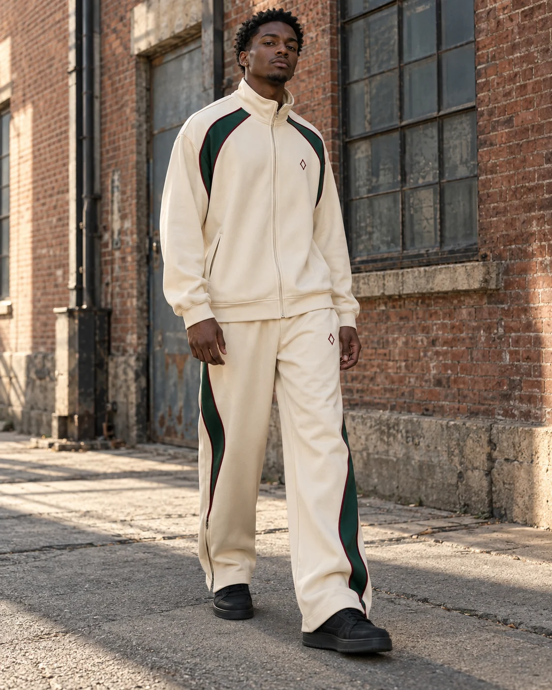 Retro Piped Track Set — AI-generated custom streetwear concept