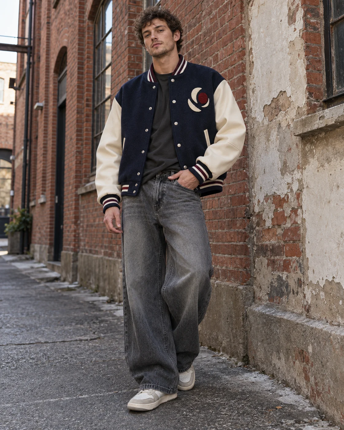 Varsity Jacket — AI-generated custom streetwear concept