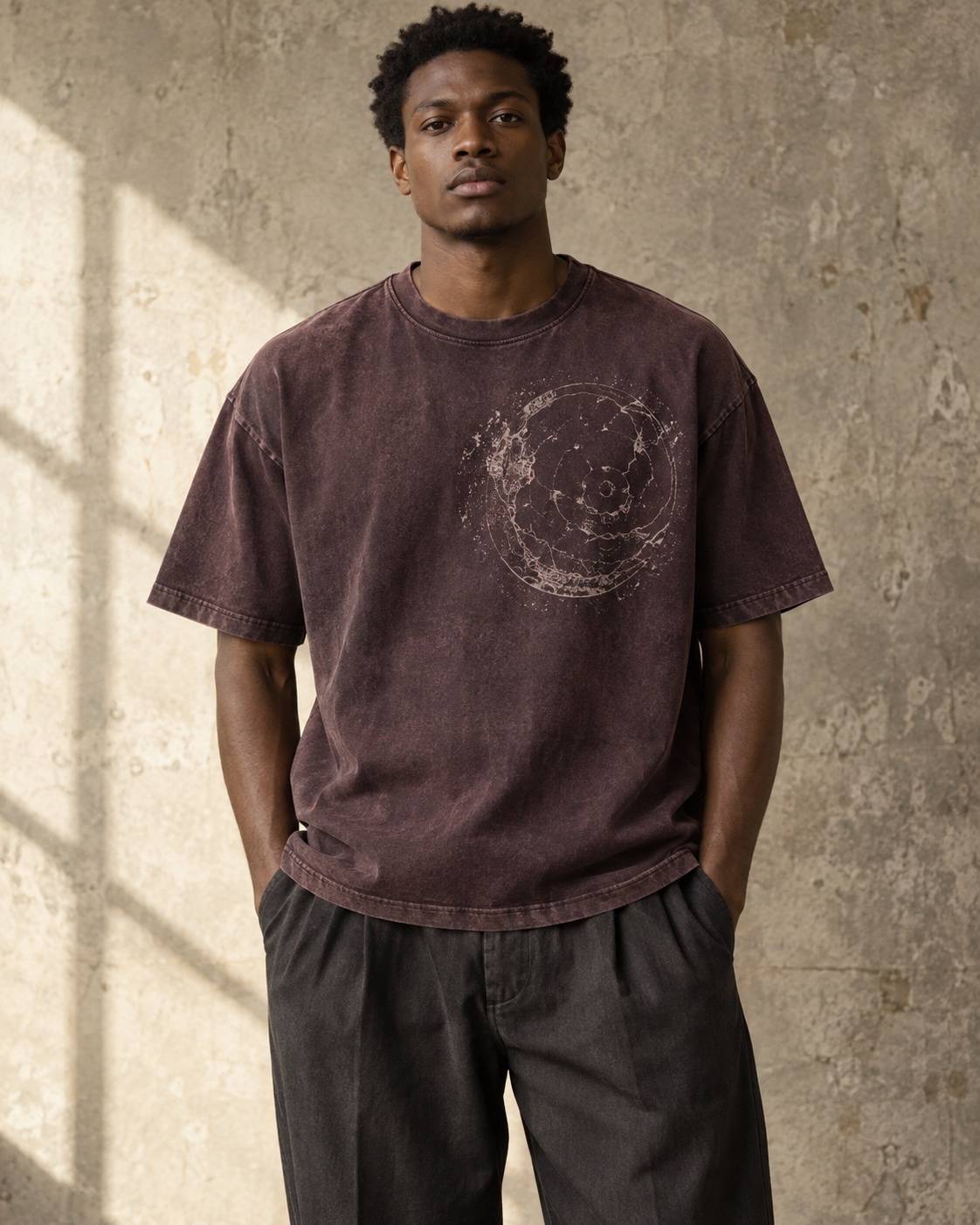 Vintage-Finish T-Shirt — original AI-generated design concept